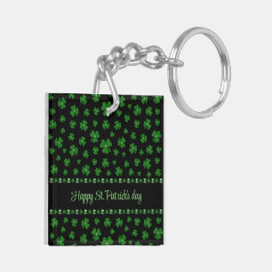 Llavero Trébol personalizado del Día de San Patricio en ne