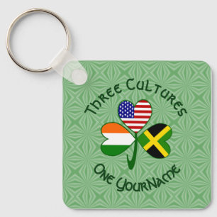 Llavero Trébol personalizado Jamaica Irlanda EE. UU.