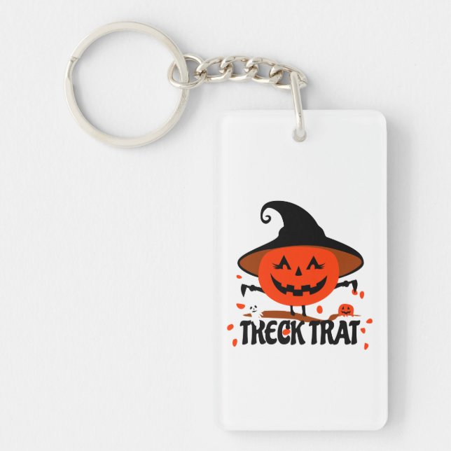 Llavero Treck Trat Pumpkin Sonriente (Frente)