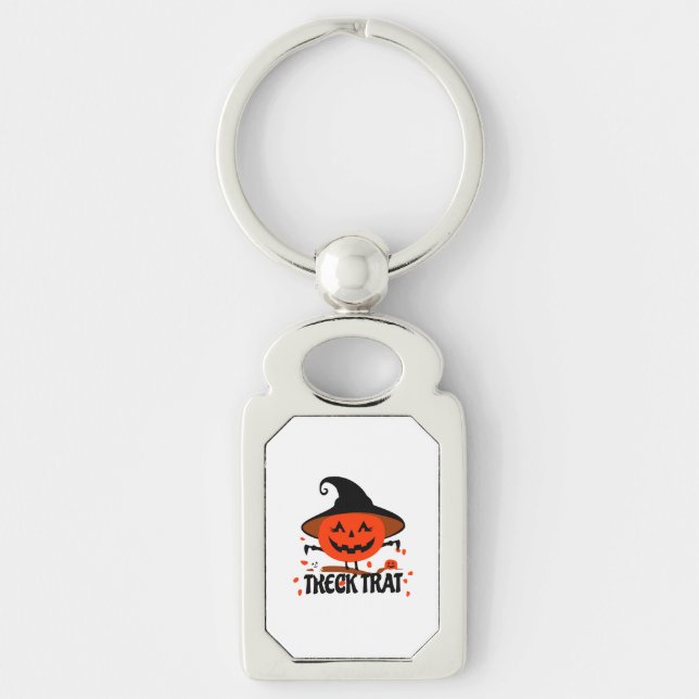Llavero Treck Trat Pumpkin Sonriente (Anverso)