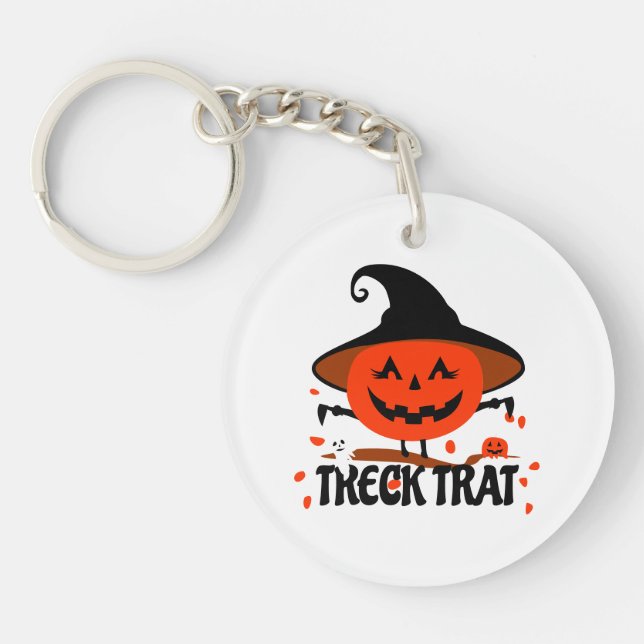 Llavero Treck Trat Pumpkin Sonriente (Frente)