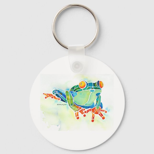 Llavero Tree Frog Whimsical Green (Anverso)