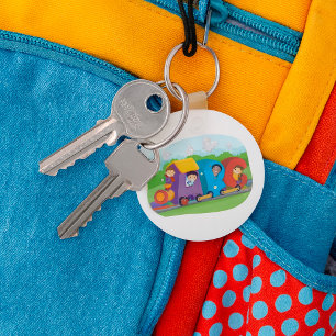 Llavero Tren alfabeto ABC con niños divertido educativo