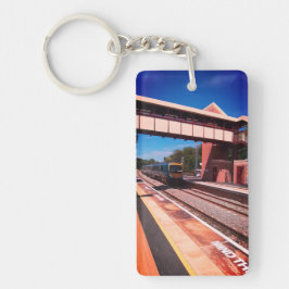 Llavero Tren bajo el puente