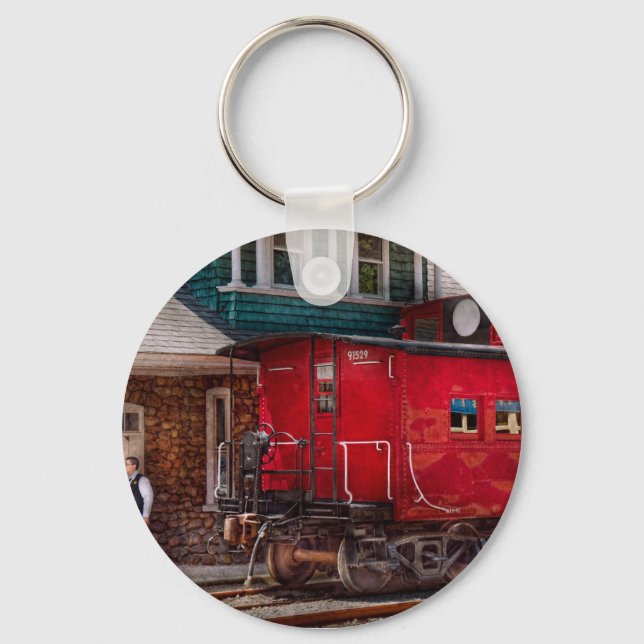 Llavero Tren - Caboose - Fin de la línea (Anverso)