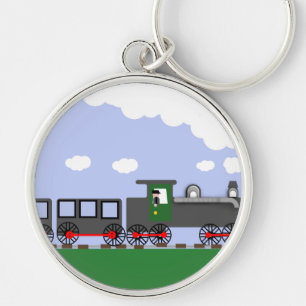 Llavero Tren de dibujos animados coloridos