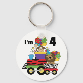 Llavero Tren de la jungla 4ª camisetas de cumpleaños y reg