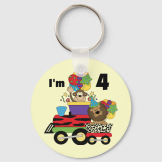 Llavero Tren de la jungla 4ª camisetas de cumpleaños y reg