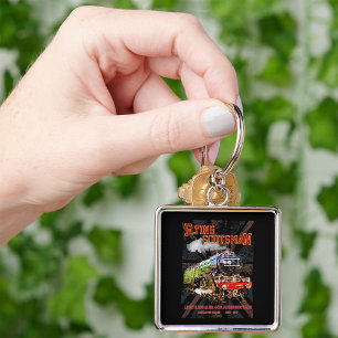 Llavero Tren de vapor de Escocia volante Locomotora ingles