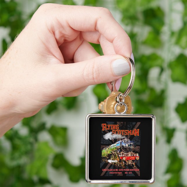 Llavero Tren de vapor de Escocia volante Locomotora ingles (Subido por el creador)