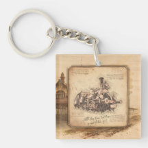 Tren de vapor vintage / Locomotora Art. Regalo de