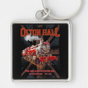 Llavero Tren de vapor vintage Olton Hall locomotora ingles