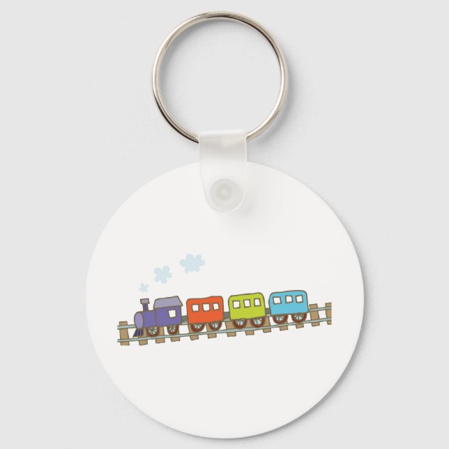 Llavero Tren en pista (Anverso)