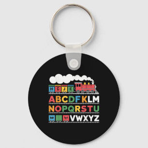 Llavero Tren Ferrocarril Lover Abc Alphabet A-z Abcs Kinde