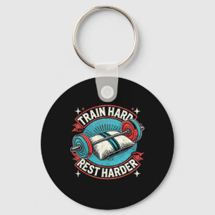 Llavero Tren Hart Rest Harder Barbell Bodybuilding 1