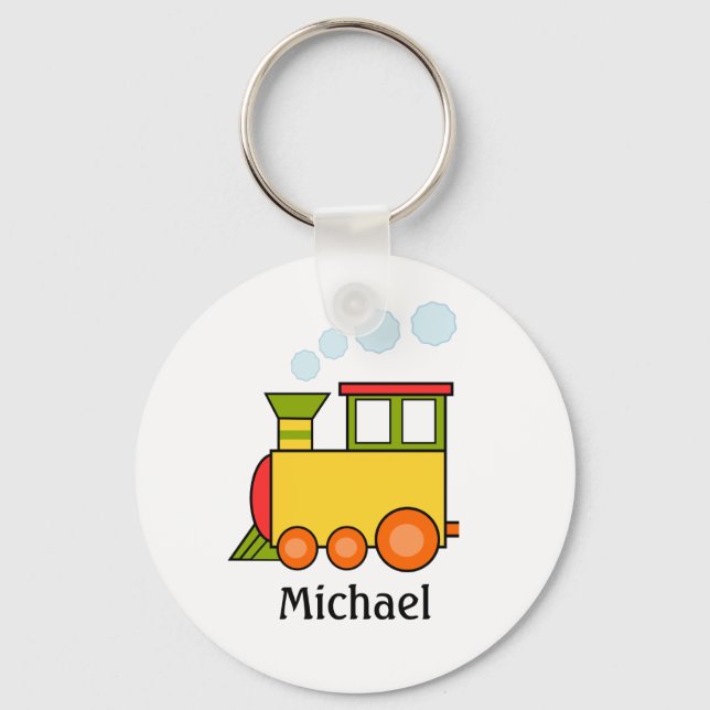 Llavero Tren multicolor personalizado (Anverso)
