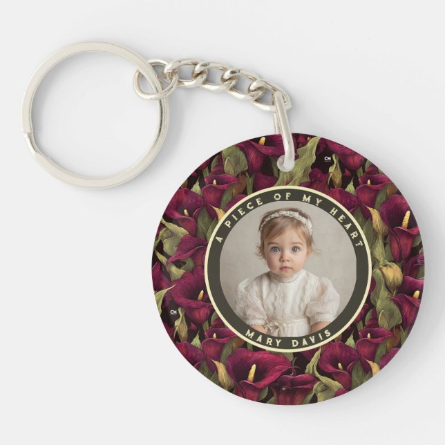 Llavero Trendy Dads Day Gifts Calla Lilies Floral (Frente)