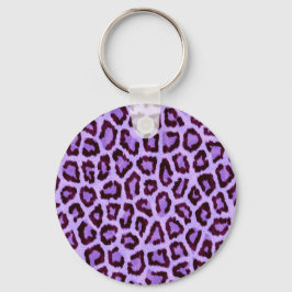 Llavero Trendy Purple Leopard Pattern
