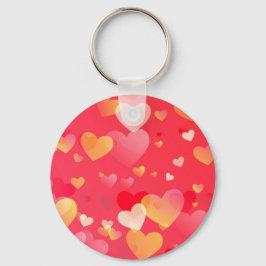 Llavero Trendy Red Heart Pattern