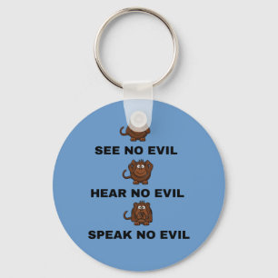 Llavero Tres cadenas de teclas de los monos sabios