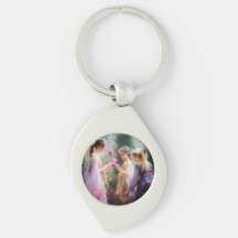 Tres chicas jugando en el jardín