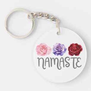Llavero Tres flores: Namaste