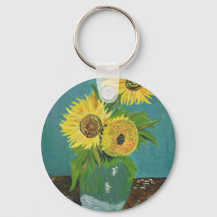 Llavero Tres girasoles en una caja, van Gogh
