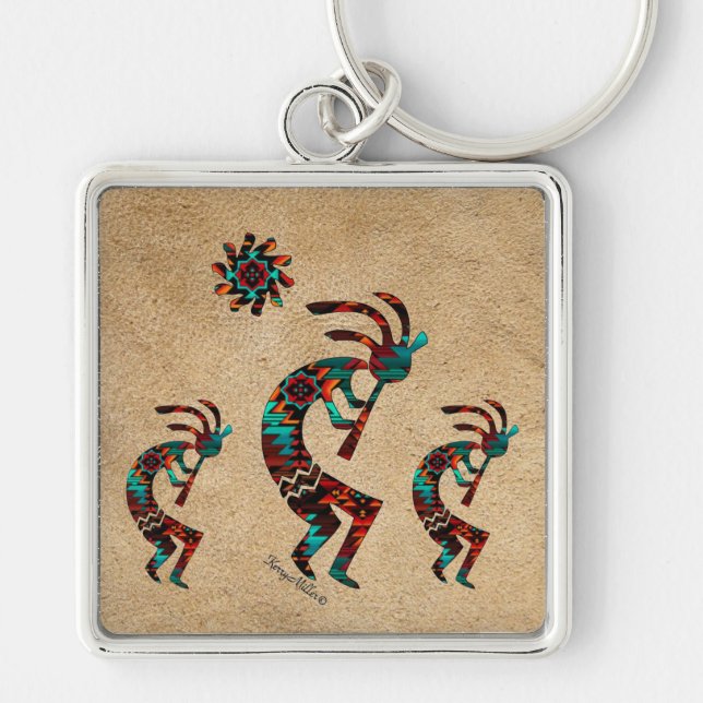 Llavero Tres Kokopelli (Frente)
