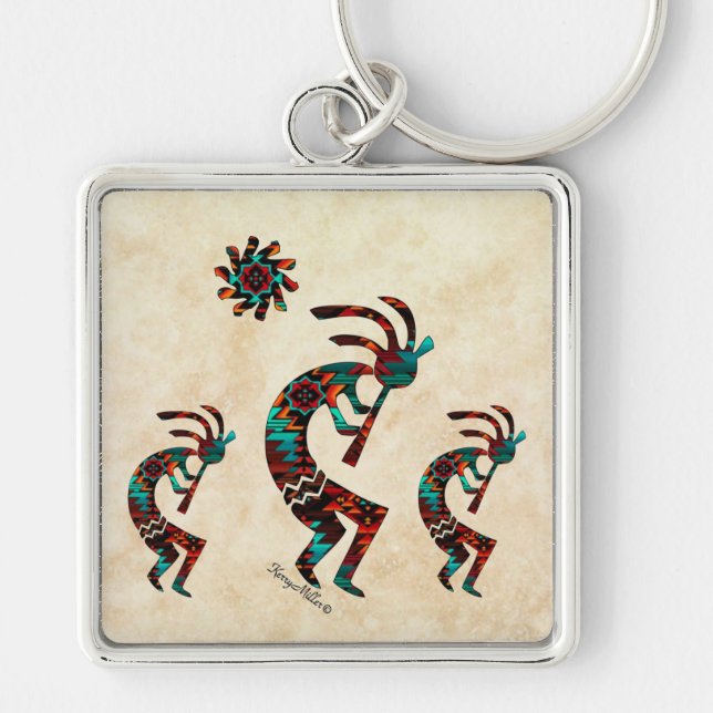 Llavero Tres Kokopelli (Frente)