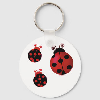 Llavero Tres Ladybugs