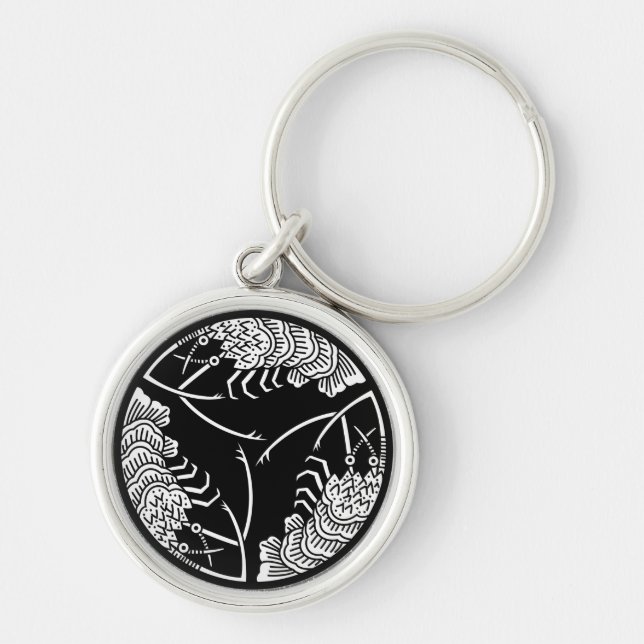 Llavero Tres langostas spiny de cabeza a cola Keychain (Frente)