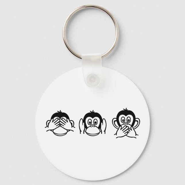 Llavero Tres monos (Anverso)