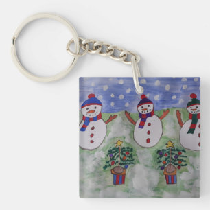 Llavero Tres Navidades Snowmen