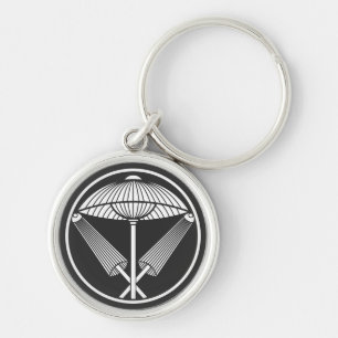 Llavero Tres paraguas en un anillo como un hilo