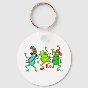 Llavero Tres ranas bailarinas