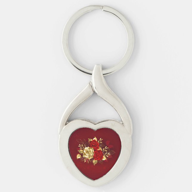 Llavero Tres Rosas de Joyería (Anverso)