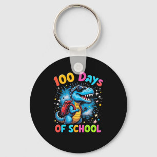 Llavero Trex 100 días más inteligente 100 días de escuela