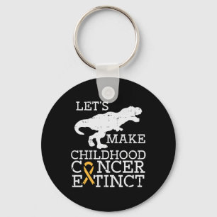Llavero Trex Cáncer Infantil Extinct Awareness Dinosaur B