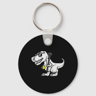 Llavero Trex Dinosaur Lacrosse Funny Lax Player Goalie Kid