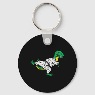 Llavero Trex Karate Taekwondo Black Belt Funny Dinosaur Ma