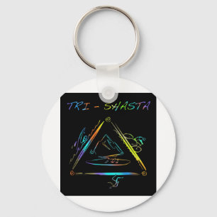 Llavero Tri Shasta Triathalon Logo