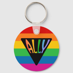 Llavero Triángulo del aliado gay