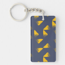 Llavero Triángulos amarillos, geniales, únicos, de moda