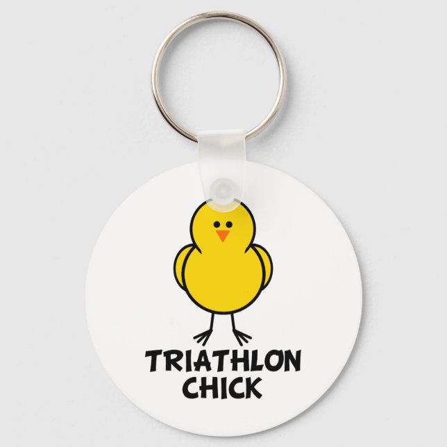 Llavero Triathlon Chick (Anverso)