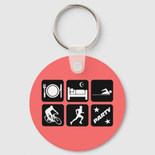 Llavero Triathlon divertido