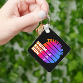 Llavero Triathlon Swim, bicicleta, correr