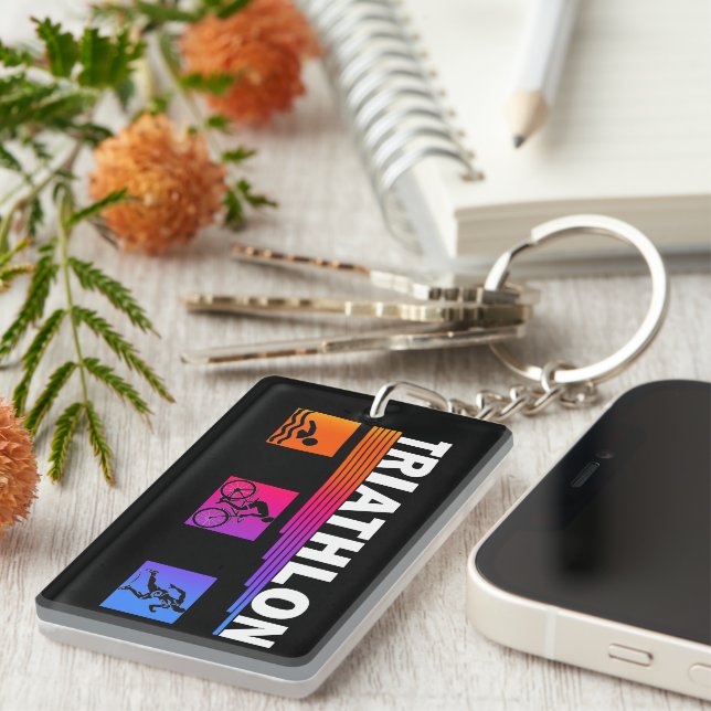 Llavero Triatlón: Dominando el baño, la bicicleta, correr (Frente Derecha)