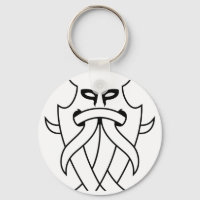 Tribal de la máscara de Odin (delineado de negro)
