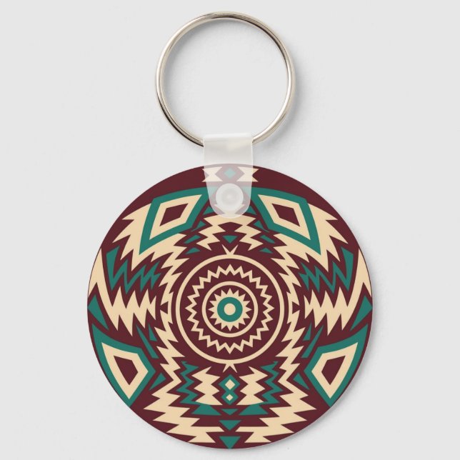 Llavero Tribal Inspired Geometric Mandala  (Anverso)