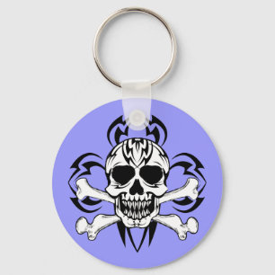 Llavero Tribal Tattoo Skull